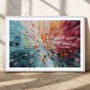Radiant Bloom Abstract Floral Wall Art Canvas Print -