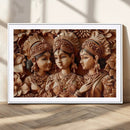 Indian Woman Statue Wall Art Canvas Print