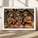 Indian Woman Statue Wall Art Canvas Print