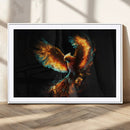 Fiery Phoenix Canvas Print | Ready to Hang Wall Art | Bold