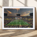 University of Michigan Wolverines Print Canvas, Football
