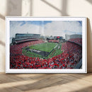 Cincinnati Bearcats Football Team Print - Nippert Stadium Wall Art Canvas Print