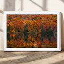 Fall Foliage Wall Art - Autumn Reflection Canvas Print,