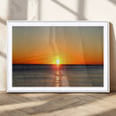 Golden Horizon Sunset Over Ocean Wall Art Canvas Print – by MyGreatCanvas | Canvas Wall Art Prints | Photo Prints & Wall Decor