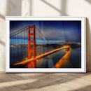 Large Wall Art San Francisco Canvas Print - Wonderful Golden