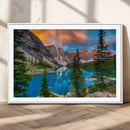 Canadian Rockies Moraine Lake Wall Art Canvas Print, Pine