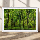 Lush Green Forest Canvas Print | 3-Panel Forest Wall Art |