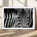 Zebra Wall Art – Zebra Close Up Wall Art – Framed Black by MyGreatCanvas | Canvas Wall Art Prints | Photo Prints & Wall Decor