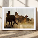 Horses and Cowboys Wall Art Canvas Print by MyGreatCanvas | Canvas Wall Art Prints | Photo Prints & Wall Decor