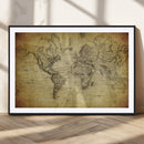 Push Pin World Map Canvas Print – Travel Tracker Wall Art