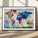 World Map Canvas Print – Framed Travel Map Wall Art for by MyGreatCanvas | Canvas Wall Art Prints | Photo Prints & Wall Decor