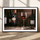 Red Wine and Bottle Canvas Print by MyGreatCanvas | Canvas Wall Art Prints | Photo Prints & Wall Decor