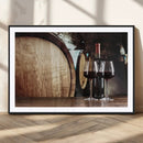 Wine and Barrel Wall Art Canvas Print by MyGreatCanvas | Canvas Wall Art Prints | Photo Prints & Wall Decor
