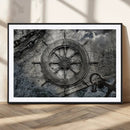 Ship Steering Wheel Vintage Wall Art Canvas Print by MyGreatCanvas | Canvas Wall Art Prints | Photo Prints & Wall Decor