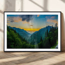 Green Forest Wall Art Canvas Print