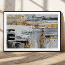 Abstract Painting Canvas Wall Art Print Paint Drip Art Brush