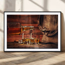 Whiskey and Cigar Canvas Wall Art | 3 Panel Bar Room Decor by MyGreatCanvas | Canvas Wall Art Prints | Photo Prints & Wall Decor