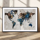 World Map Canvas Print – Framed Travel Map Wall Art for by MyGreatCanvas | Canvas Wall Art Prints | Photo Prints & Wall Decor