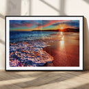 Colorful Coastal Sunset on the Beach Canvas Print, Ocean