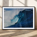 Ocean Wave at Sunset Canvas Art, Large Wall Print of Vibrant