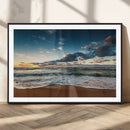 Ocean Beach Wall Art Canvas Print Sunset Artwork Print