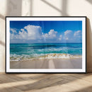 Tropical Beach 3-Panel Canvas Wall Art – Serene Ocean Waves