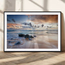 Serene Weather On The Beach Wall Art Canvas Print