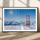 Ski Season Snow Wall Art Canvas Print