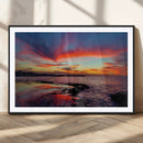 Glorious Sunset on The Beach Wall Art Canvas Print
