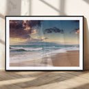 Cloudy Weather Beach Sunset Canvas Print | Sunrise Wall Art by MyGreatCanvas | Canvas Wall Art Prints | Photo Prints & Wall Decor