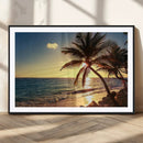 Sunset Palm Trees Wall Art Canvas Print by MyGreatCanvas | Canvas Wall Art Prints | Photo Prints & Wall Decor
