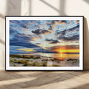 Sunset On The Ocean Wall Art Canvas Print