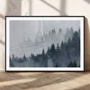 Foggy Pine Forest Wall Art Canvas Print by MyGreatCanvas | Canvas Wall Art Prints | Photo Prints & Wall Decor