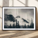 Large Foggy Mountain Forest Wall Art Canvas Print | Misty by MyGreatCanvas | Canvas Wall Art Prints | Photo Prints & Wall Decor