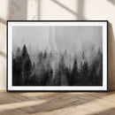 Fogy Forest Canvas Wall Art Print - Mountain Wall Art with