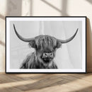 Scottish Highland Cow Cattle Art Print Wall Art Canvas Print by MyGreatCanvas | Canvas Wall Art Prints | Photo Prints & Wall Decor
