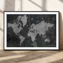 World Map Canvas Print – Detailed Map of the World Wall Art