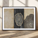 Tree Rings Canvas Wall Art Print – Minimalist Natural