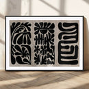 Canvas Print Wall Art Abstract Art Boho, Framed Boho Art