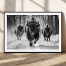 Buffalo Wall Art Canvas Print, Bison Family Wall Art Canvas by MyGreatCanvas | Canvas Wall Art Prints | Photo Prints & Wall Decor