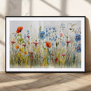 Colorful Wildflower Canvas Wall Art - Vibrant Floral