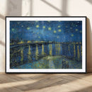 Vincent van Gogh Starry Night over the Rhone Abstract Wall