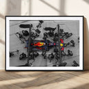 RedBull Formula 1 Canvas Wall Art Print