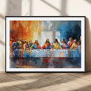 Abstract Watercolor The Last Supper Wall Art
