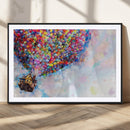 Don't Look Up Movie Canvas Wall Art - Vibrant Floating House