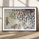 Banksy Wall Art - Banksy Girl Butterfly Graffiti Wall Art