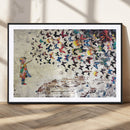 Banksy Wall Art - Banksy Girl Butterfly Graffiti Wall Art