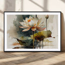 Lotus Flower Watercolor Canvas Print – A Symbol of Serenity by MyGreatCanvas | Canvas Wall Art Prints | Photo Prints & Wall Decor