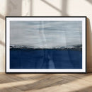 Navy Blue Abstract Wall Art Canvas Print