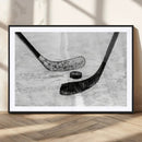 Winter Ice Hockey Sport Canvas Wall Art Print - Hockey Wall by MyGreatCanvas | Canvas Wall Art Prints | Photo Prints & Wall Decor
